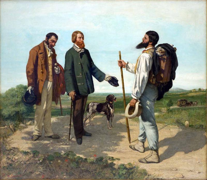 Gustave Courbet La rencontre Norge oil painting art